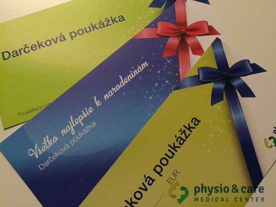 Darčeková poukážka physio & care MEDICAL CENTER